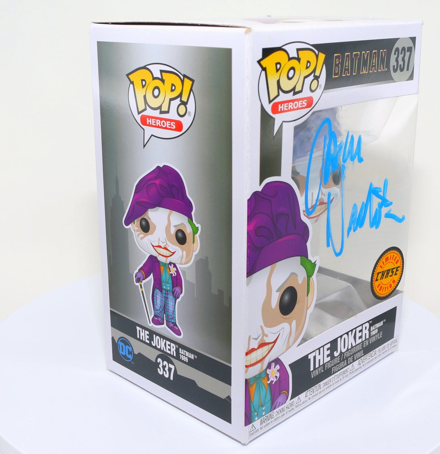 
                  
                    Jack Nicholson as The Joker in Tim Burton's Batman 1989 Signed Funko POP! #337 Chase Variant
                  
                