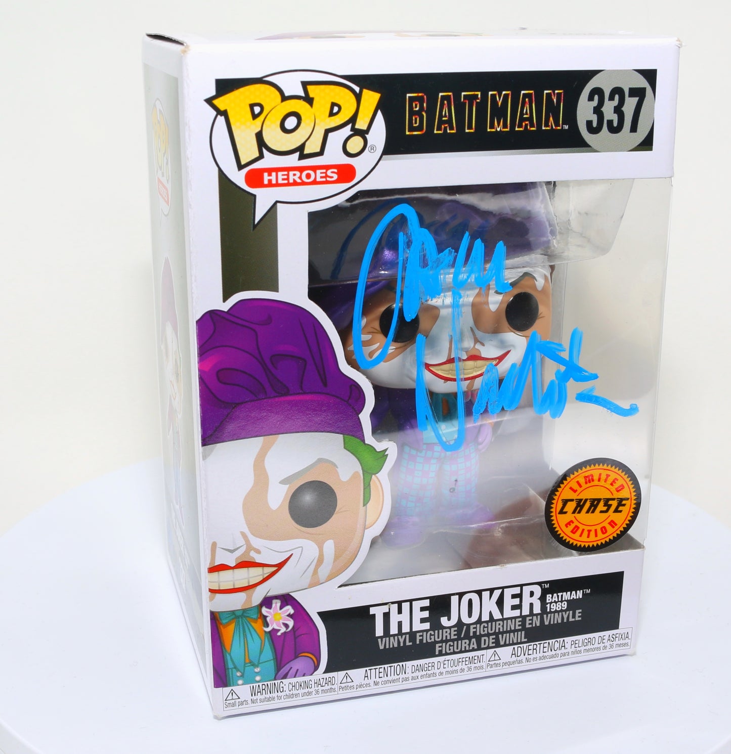 
                  
                    Jack Nicholson as The Joker in Tim Burton's Batman 1989 Signed Funko POP! #337 Chase Variant
                  
                