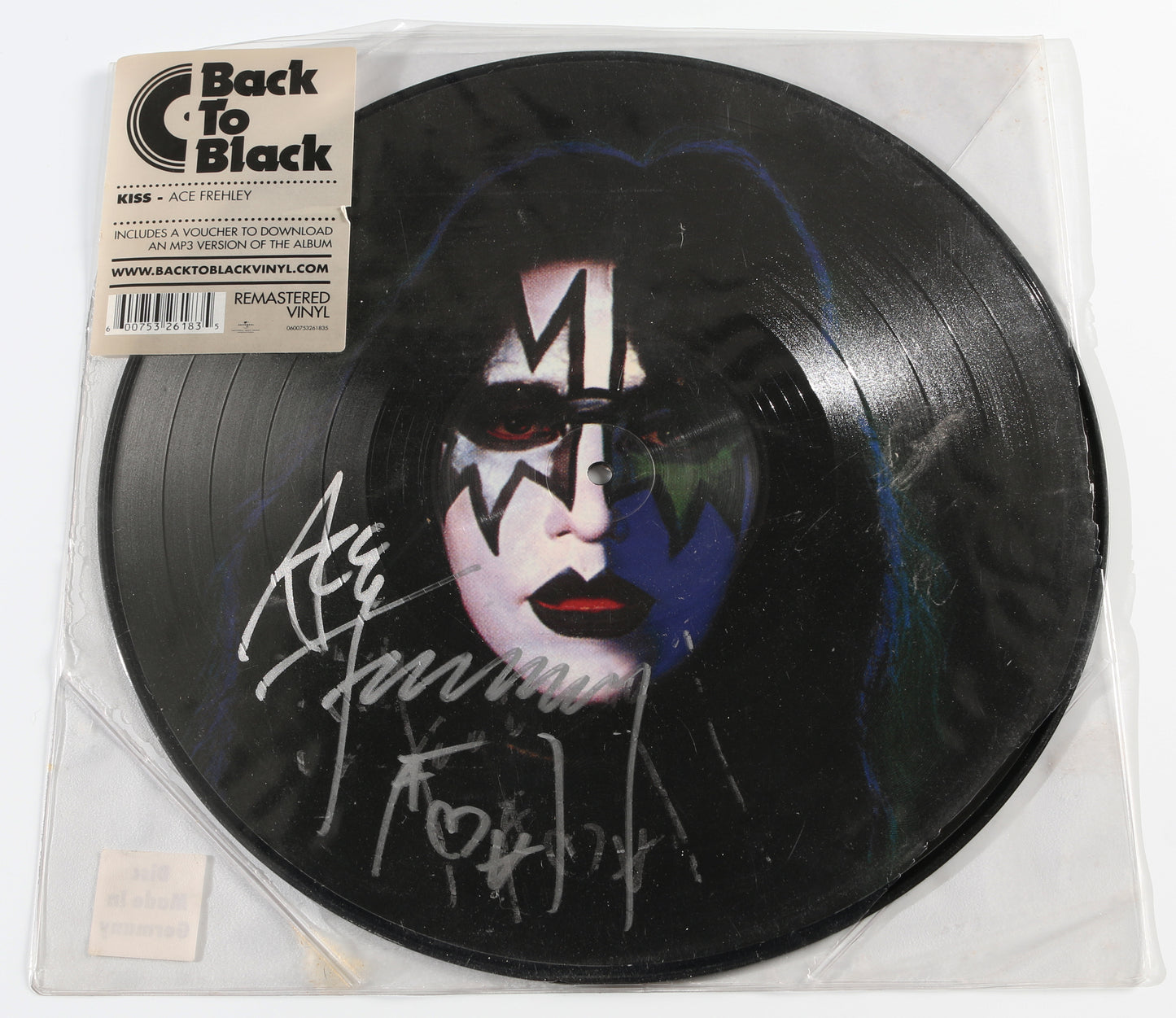 
                  
                    Kiss: Back To Black LP 12" Vinyl Record Signed by Ace Frehley
                  
                