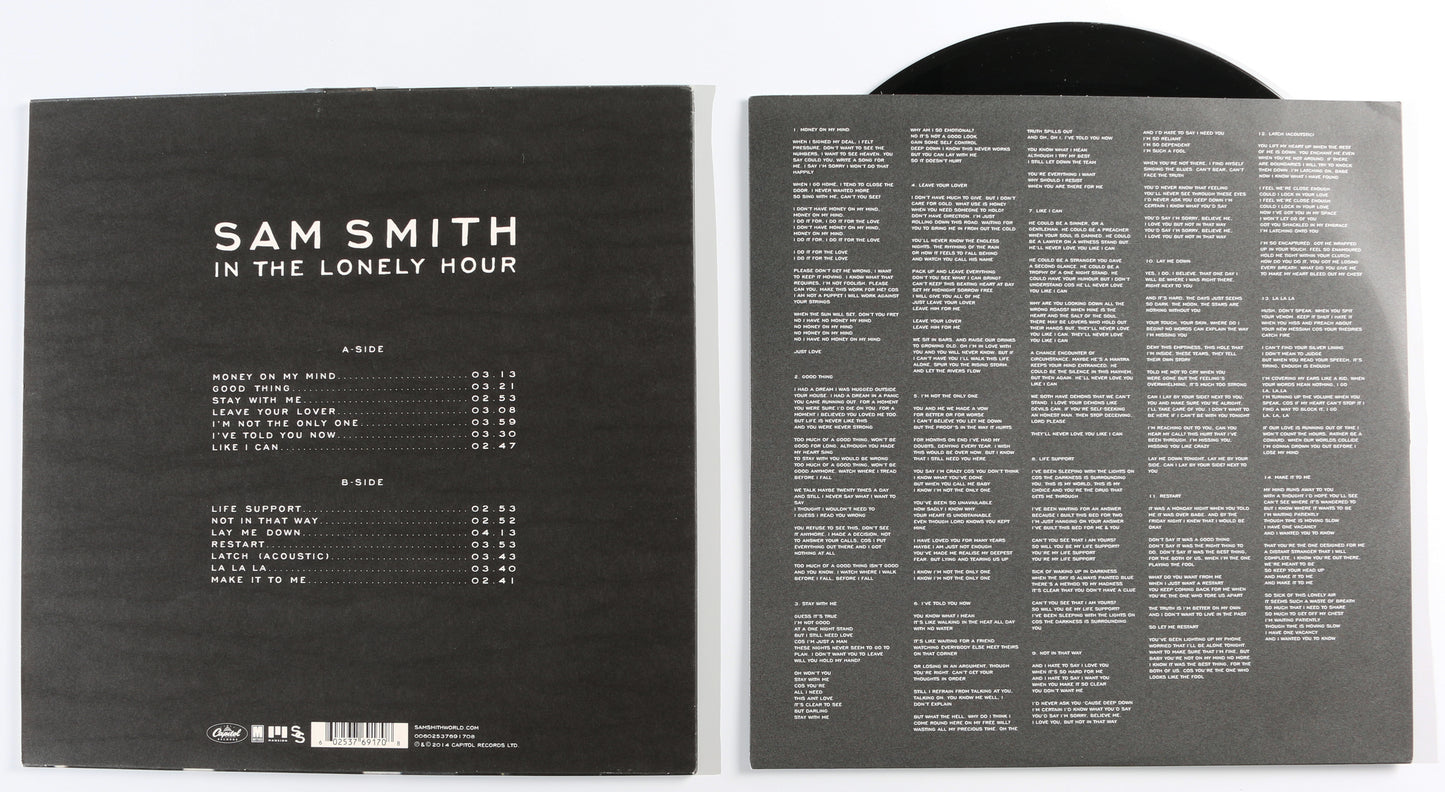 
                  
                    In The Lonely Hour LP 12" Vinyl Record Signed by Sam Smith
                  
                