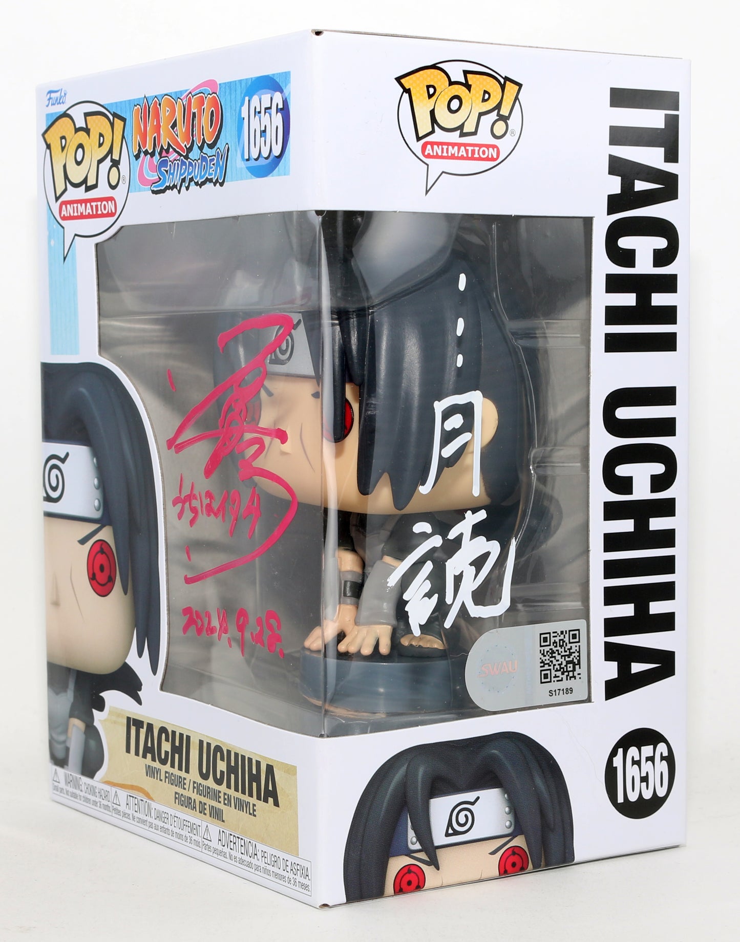 
                  
                    Hideo Ishikawa as Itachi Uchiha in Naruto (SWAU) Signed Funko POP! #1656
                  
                