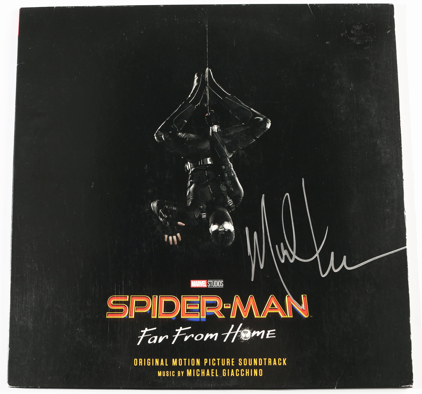 
                  
                    Spider-Man: Far From Home 12" Vinyl LP Record Sleeve Signed by Composer: Michael Giacchino
                  
                