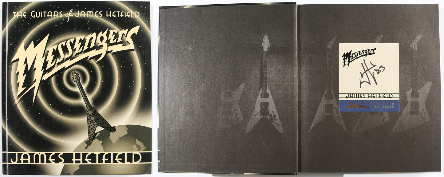 
                  
                    Messengers: The Guitars of James Hetfield Hardcover Book (Premiere Collectibles) Signed by Lead Singer of Metallica James Hetfield
                  
                