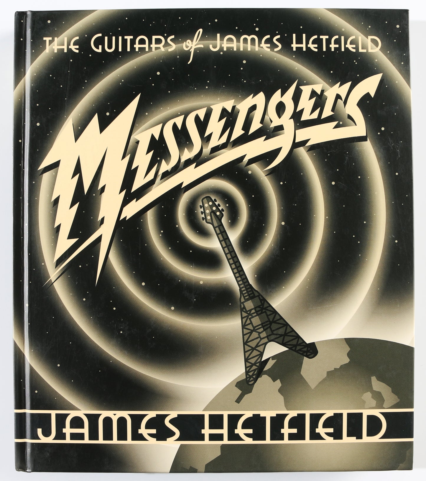 
                  
                    Messengers: The Guitars of James Hetfield Hardcover Book (Premiere Collectibles) Signed by Lead Singer of Metallica James Hetfield
                  
                