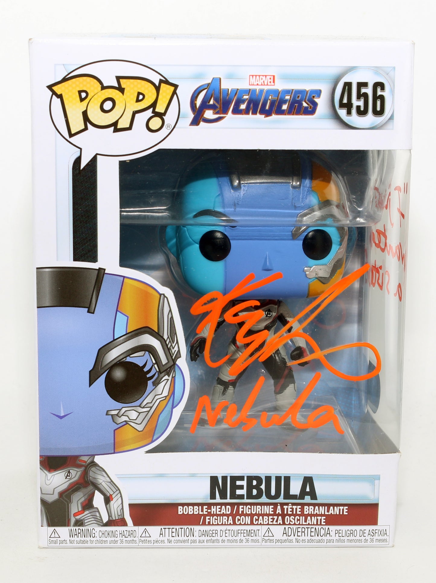 
                  
                    Karen Gillan as Nebula in Avengers: Endgame (SWAU) Signed Funko POP! #456 with Character Name & Quote
                  
                