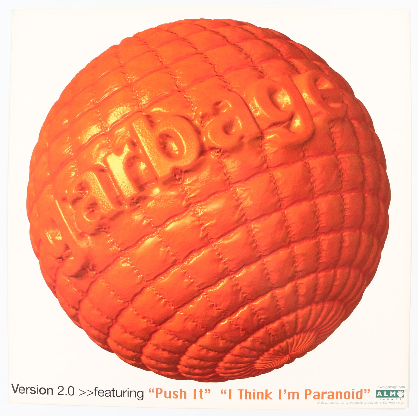 
                  
                    Garbage: Version 2.0 12" Promo Flat Band Signed by Shirley Manson, Duke Erikson, Steve Marker, & Butch Vig
                  
                