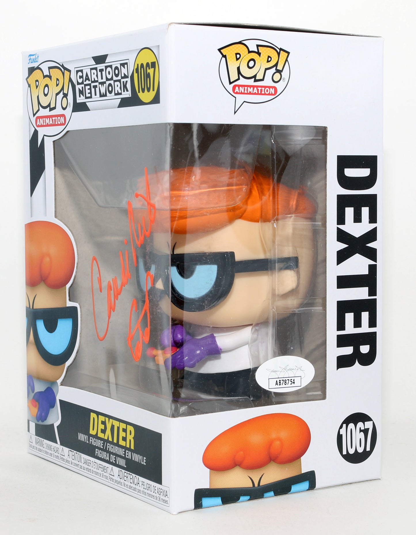 
                  
                    Candi Milo as Dexter in Dexter's Laboratory (JSA) Signed Funko POP! #1067 with Glasses Remark
                  
                