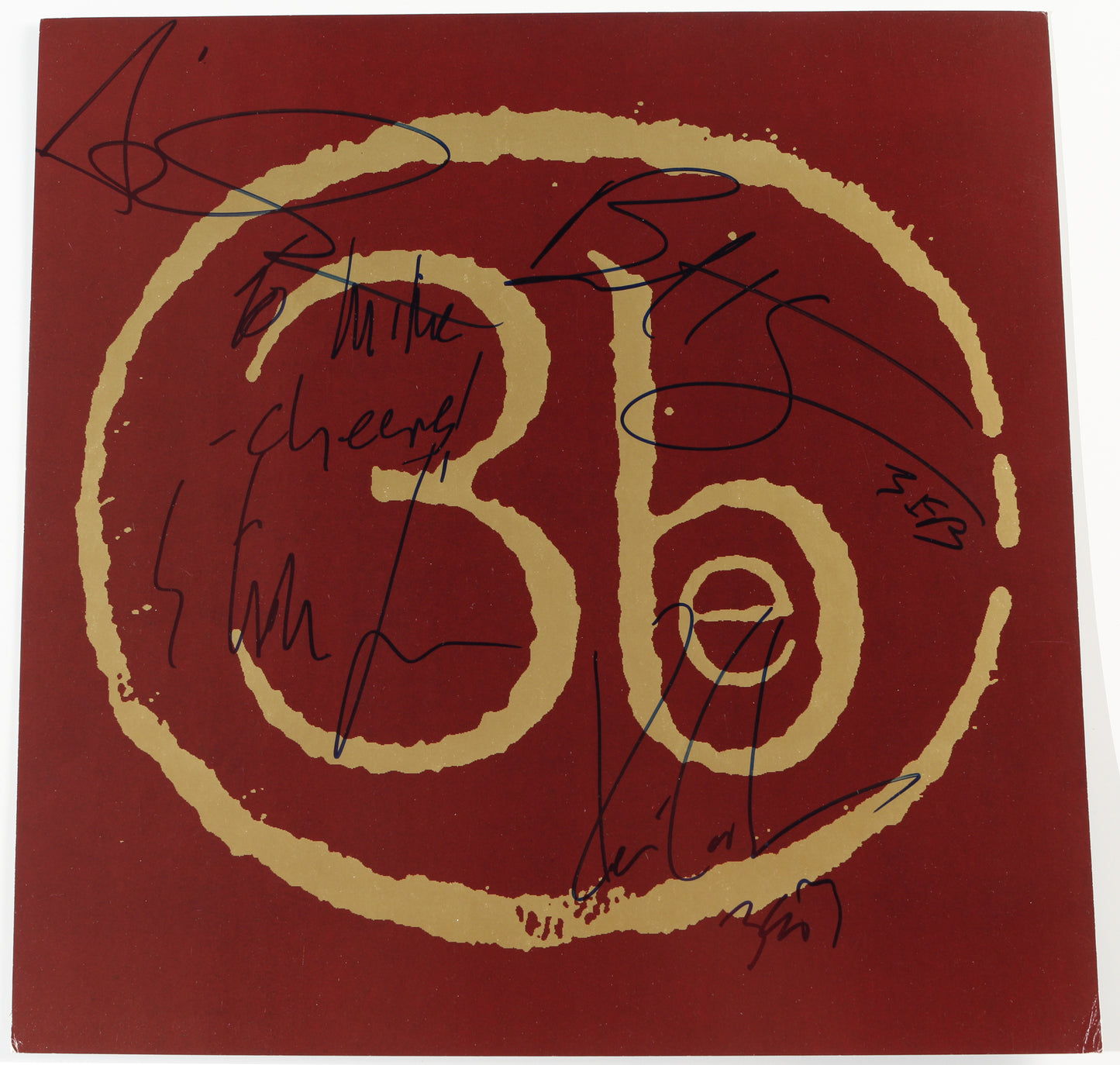 
                  
                    Third Eye Blind: Self Titled 12" Promo Flat Band Signed by Arion Salazar, Stephen Jenkins, Brad Hargreaves, & Kevin Cadogan
                  
                