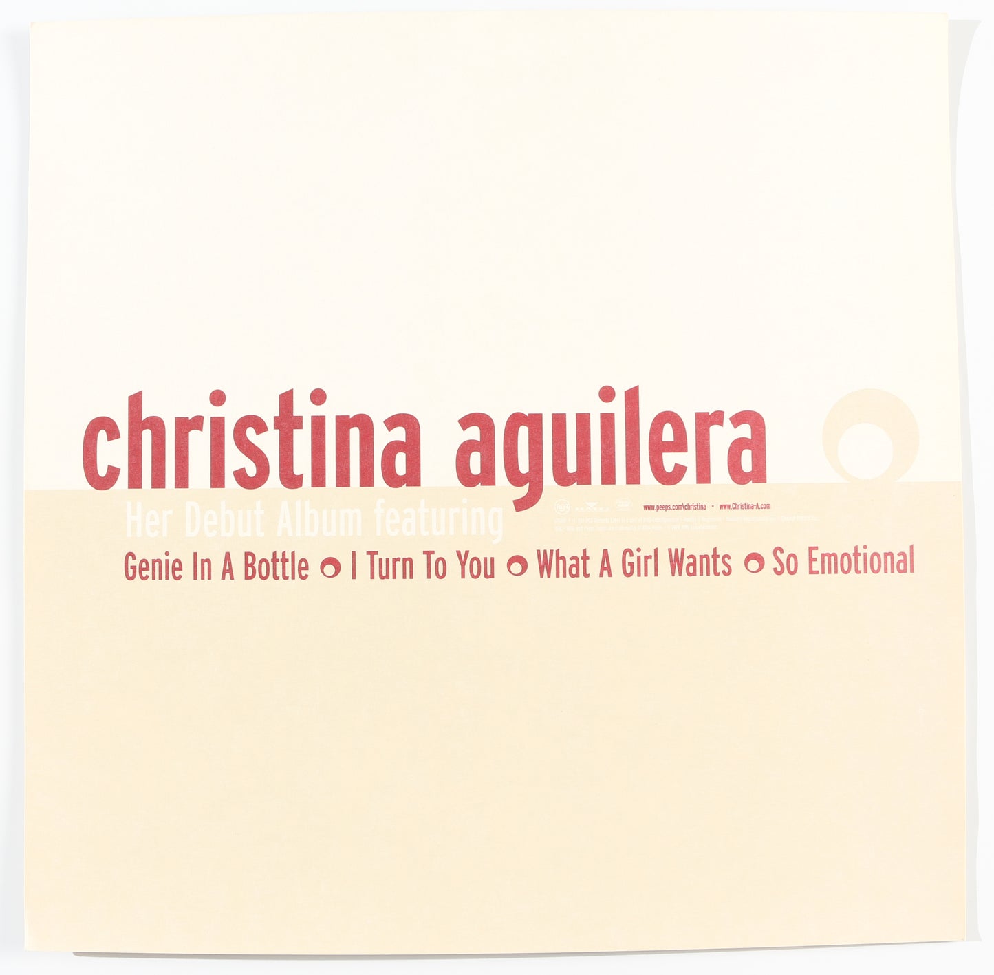 
                  
                    Christina Aguilera: Self Titled 12" Promo Flat Signed by Christina Aguilera
                  
                