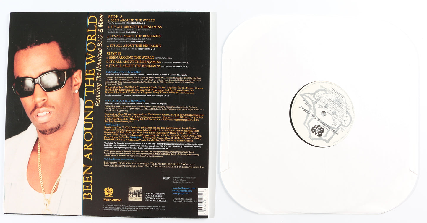 
                  
                    Puff Daddy & The Family: Been Around The World LP 12" Vinyl Record Signed by Sean Combs/Puff Daddy
                  
                