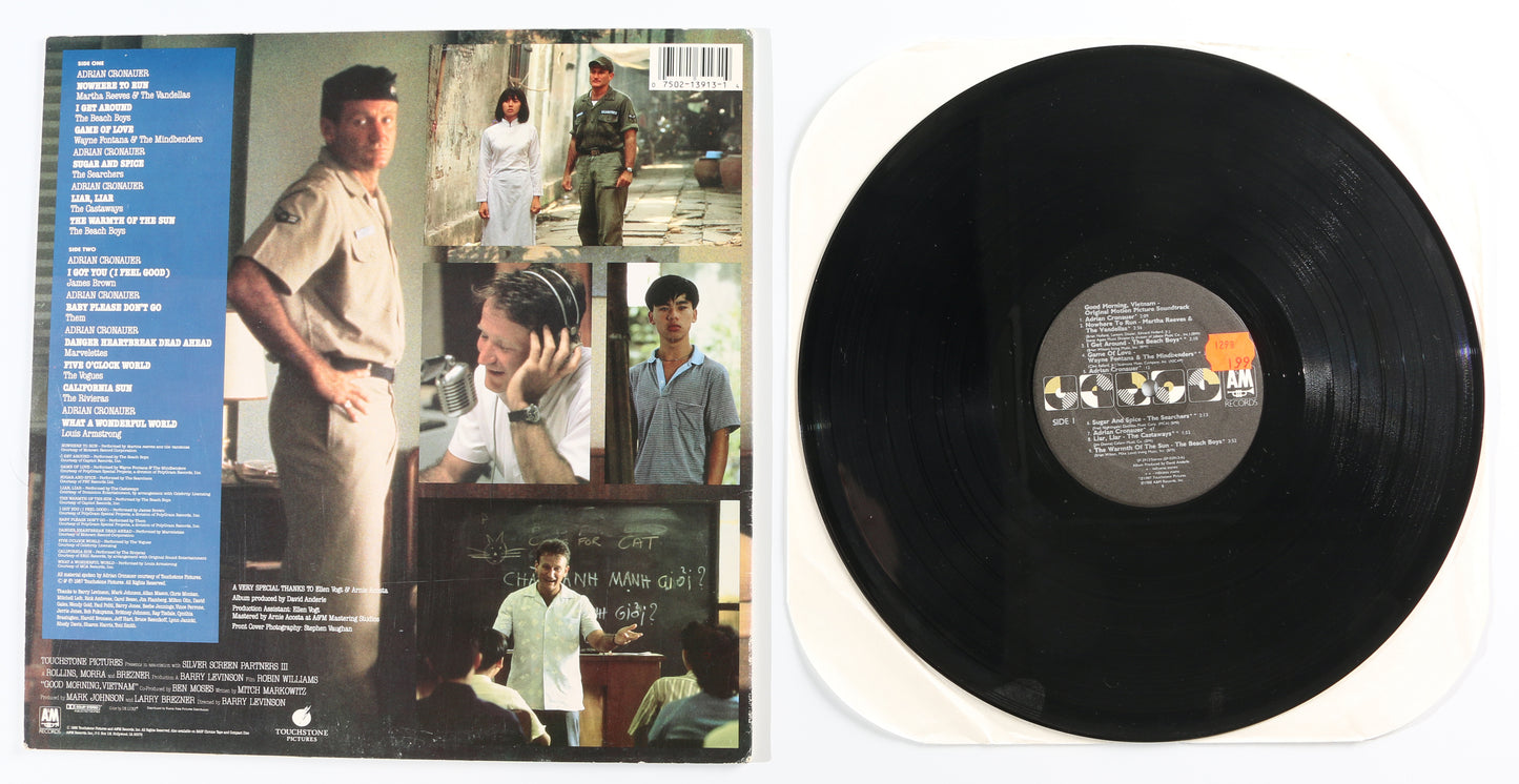 
                  
                    Robin Williams as Adrian Cronauer in Good Morning, Vietnam The Original Motion Picture Soundtrack Signed 12" Vinyl Record
                  
                