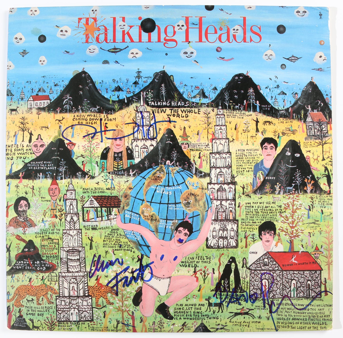 
                  
                    Talking Heads: Little Creatures LP 12" Vinyl Record Signed by Chris Frantz, Tina Weymouth, & David Bryne
                  
                