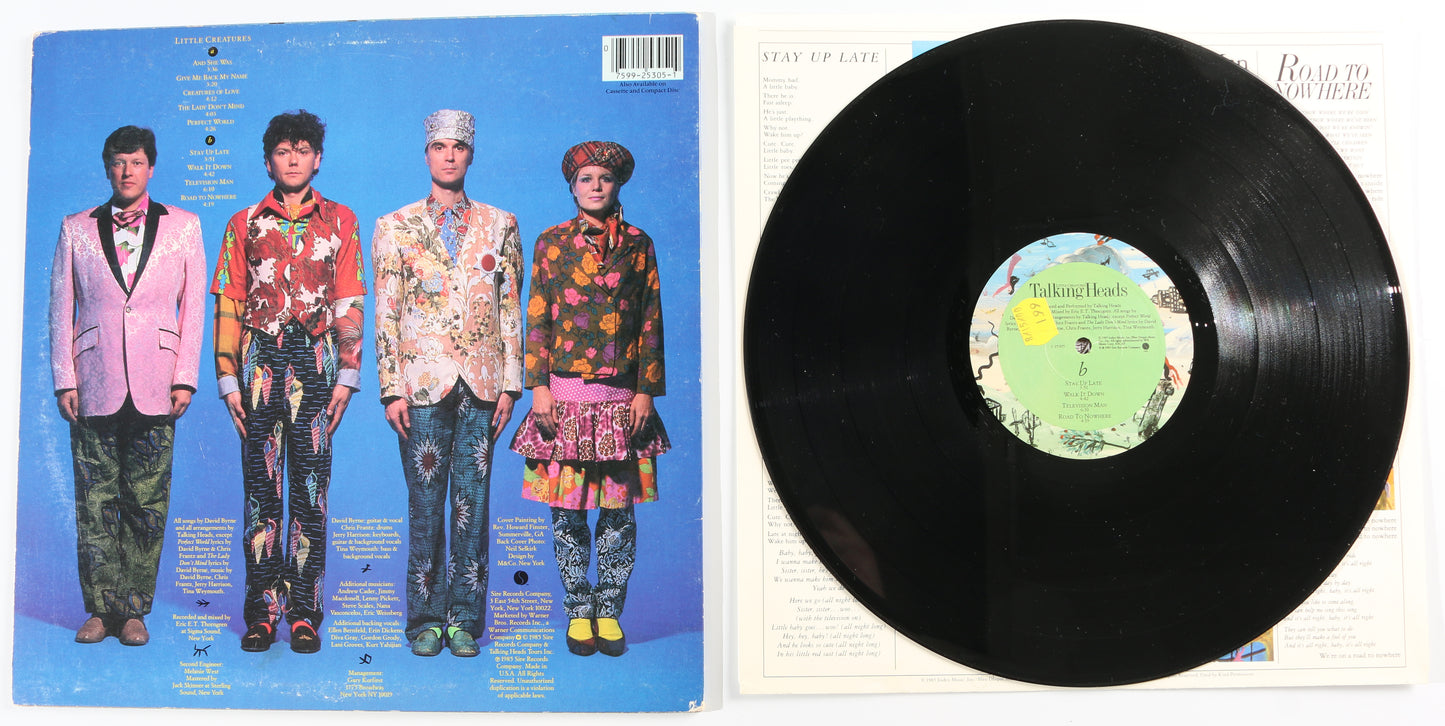 
                  
                    Talking Heads: Little Creatures LP 12" Vinyl Record Signed by Chris Frantz, Tina Weymouth, & David Bryne
                  
                