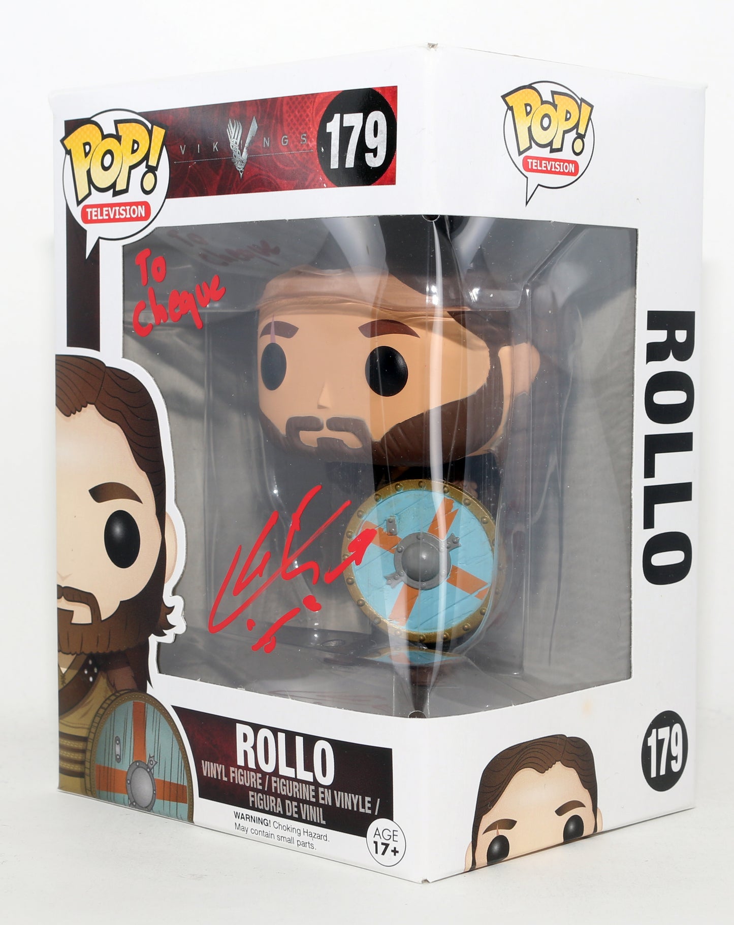 
                  
                    Clive Standen as Rollo in Vikings Signed Funko POP! #179
                  
                