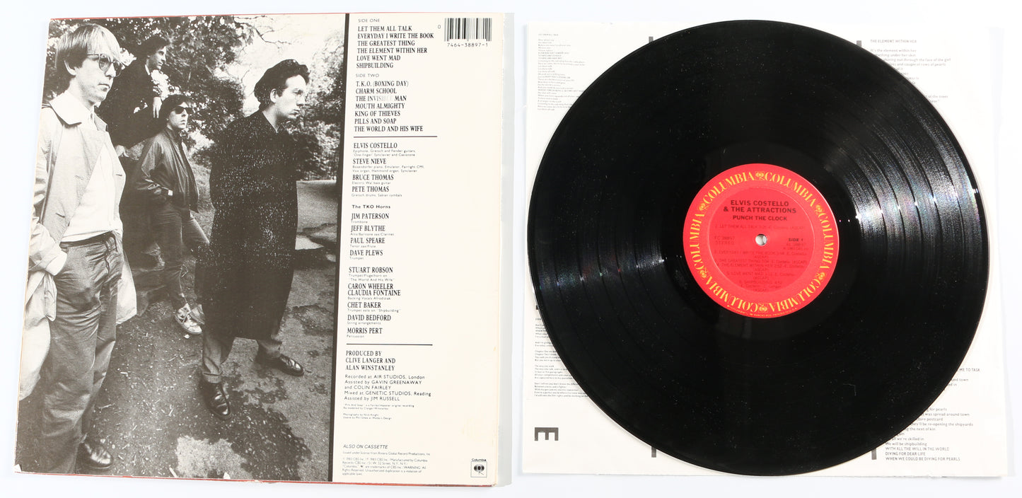 
                  
                    Punch the Clock 12" Vinyl Record Signed by Elvis Costello
                  
                
