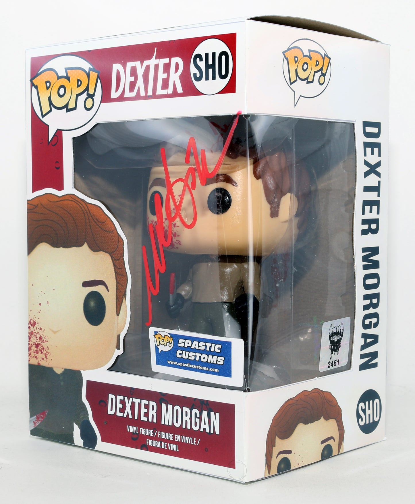 
                  
                    Michael C. Hall as Dexter Morgan in Dexter Signed Spastic Customs Funko POP! #SHO
                  
                