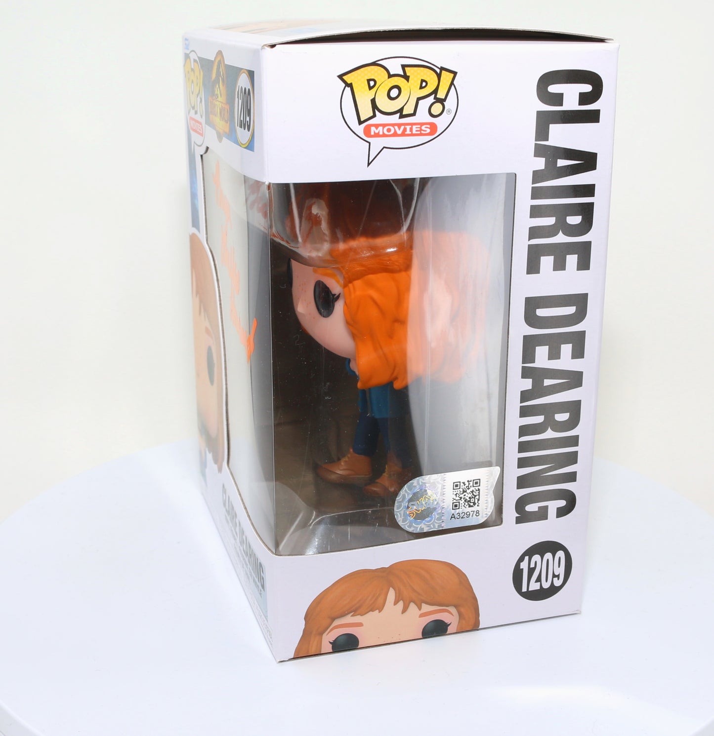 
                  
                    Bryce Dallas Howard as Claire Dearing in Jurassic World Dominion (SWAU Witnessed) Signed Funko POP! #1209
                  
                