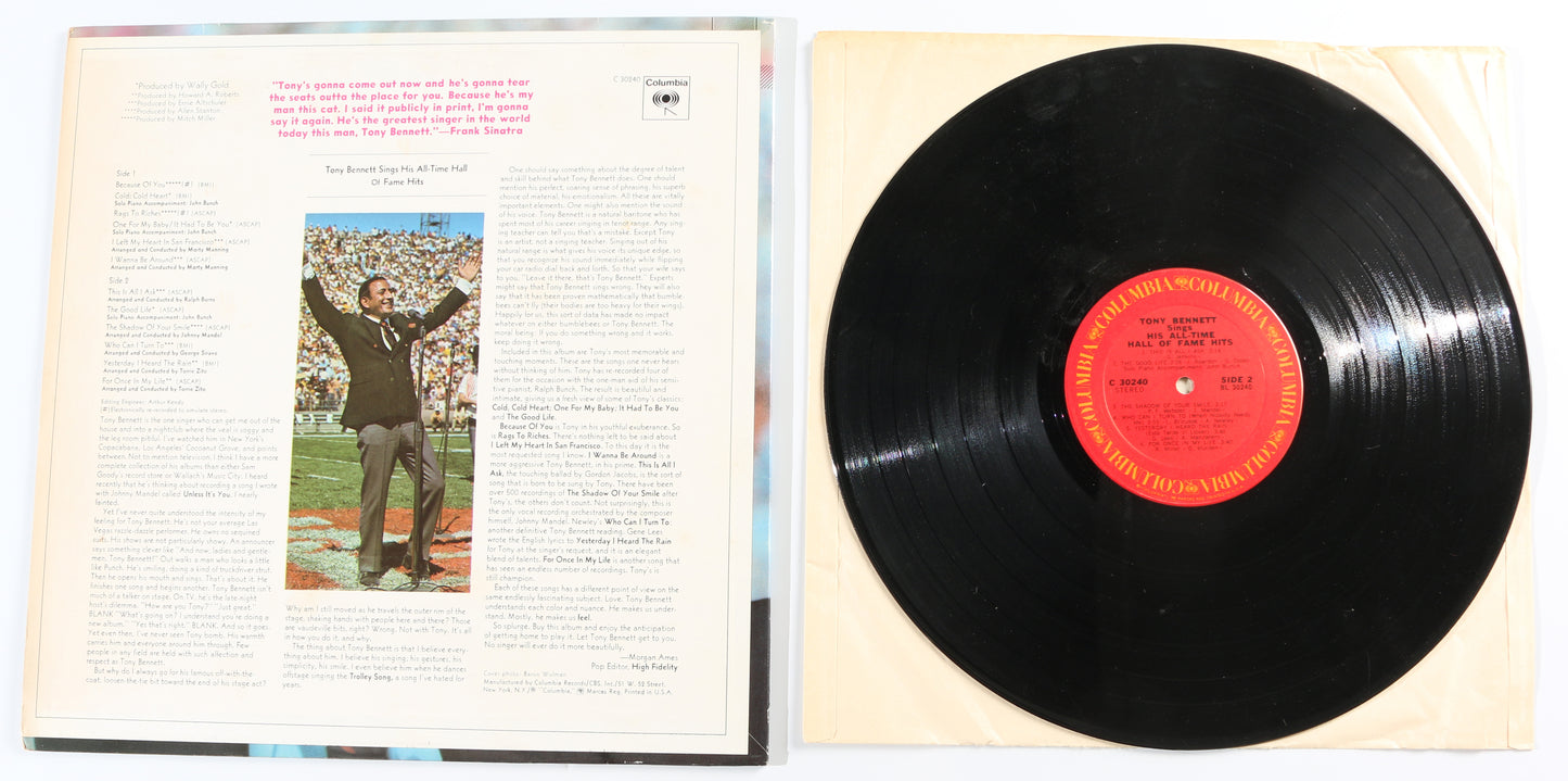 
                  
                    Tony Bennett Sings His All-Time Hall of Fame Hits  12" Vinyl Record Signed by Tony Bennett
                  
                