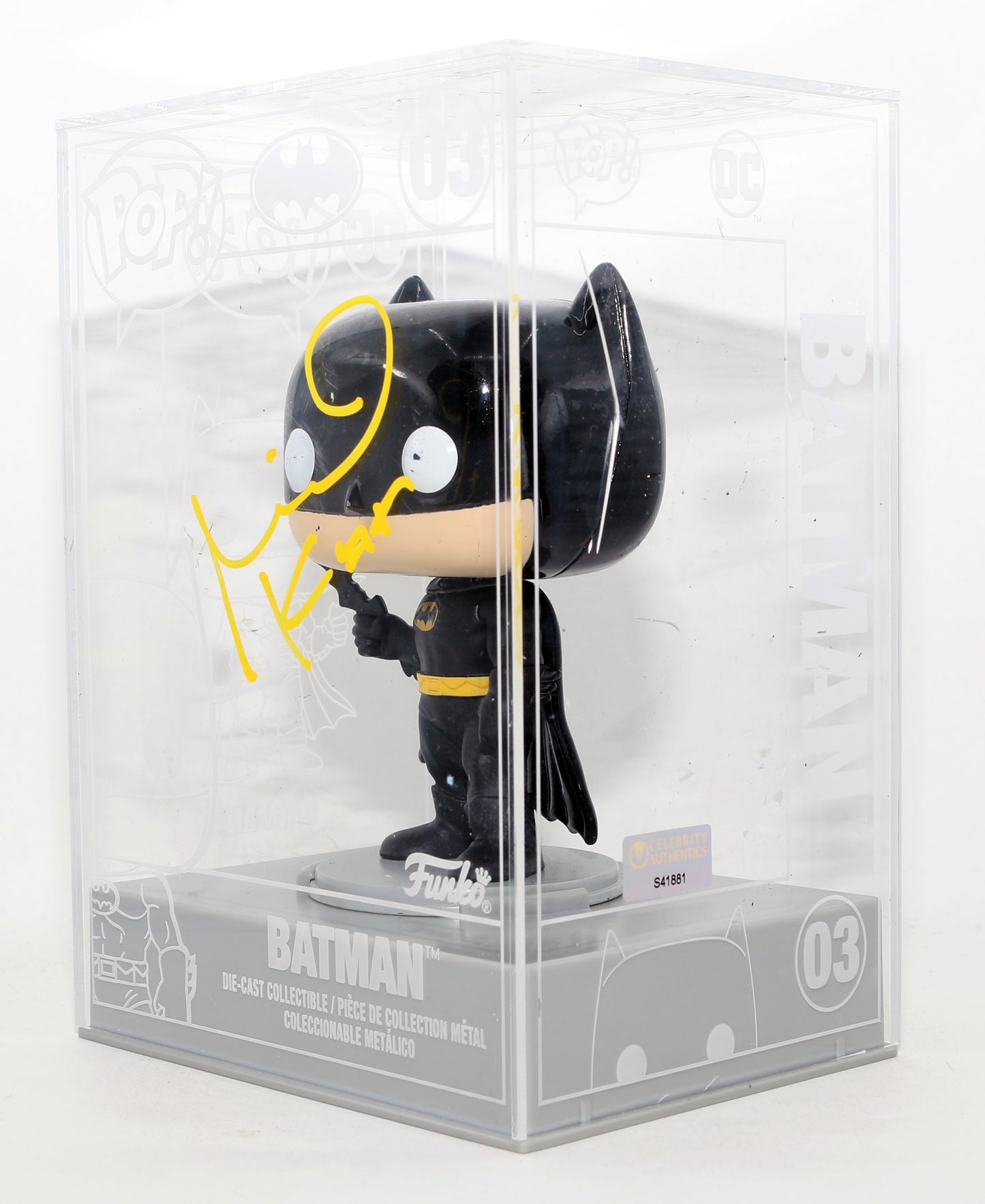 
                  
                    Michael Keaton as Batman in Batman 1989 (Celebrity Authentics) Signed Diecast Funko POP! #03
                  
                