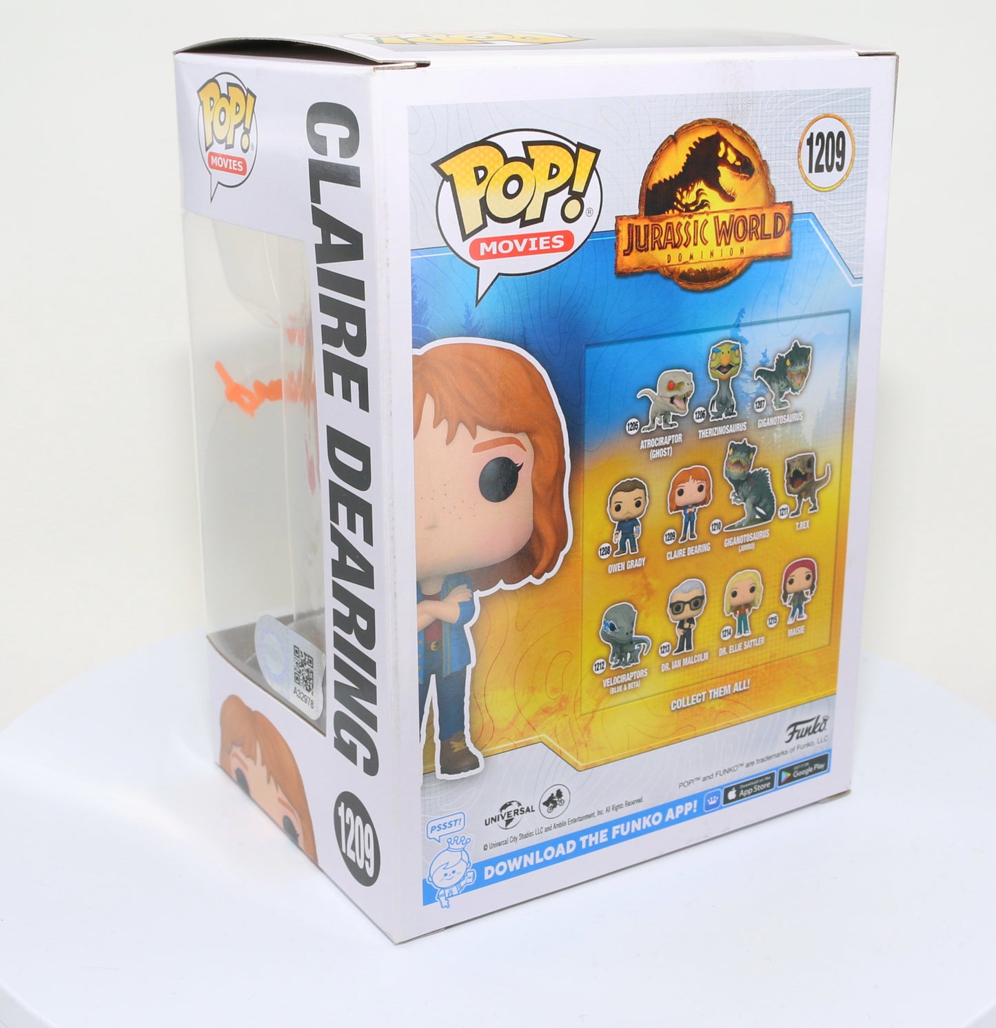 
                  
                    Bryce Dallas Howard as Claire Dearing in Jurassic World Dominion (SWAU Witnessed) Signed Funko POP! #1209
                  
                