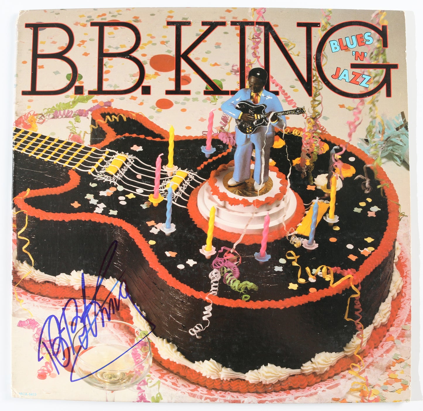 
                  
                    Blues 'N' Jazz LP 12" Vinyl Record Signed by B.B. King
                  
                