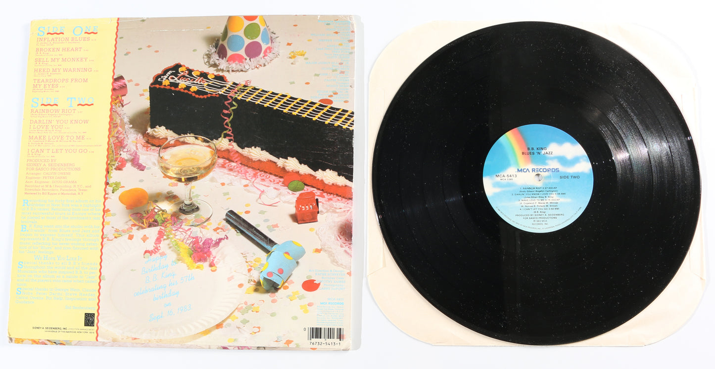 
                  
                    Blues 'N' Jazz LP 12" Vinyl Record Signed by B.B. King
                  
                