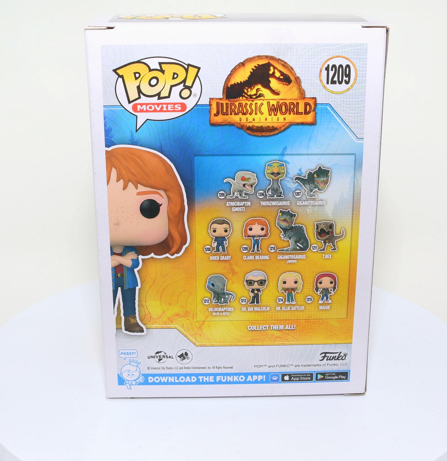 
                  
                    Bryce Dallas Howard as Claire Dearing in Jurassic World Dominion (SWAU Witnessed) Signed Funko POP! #1209
                  
                