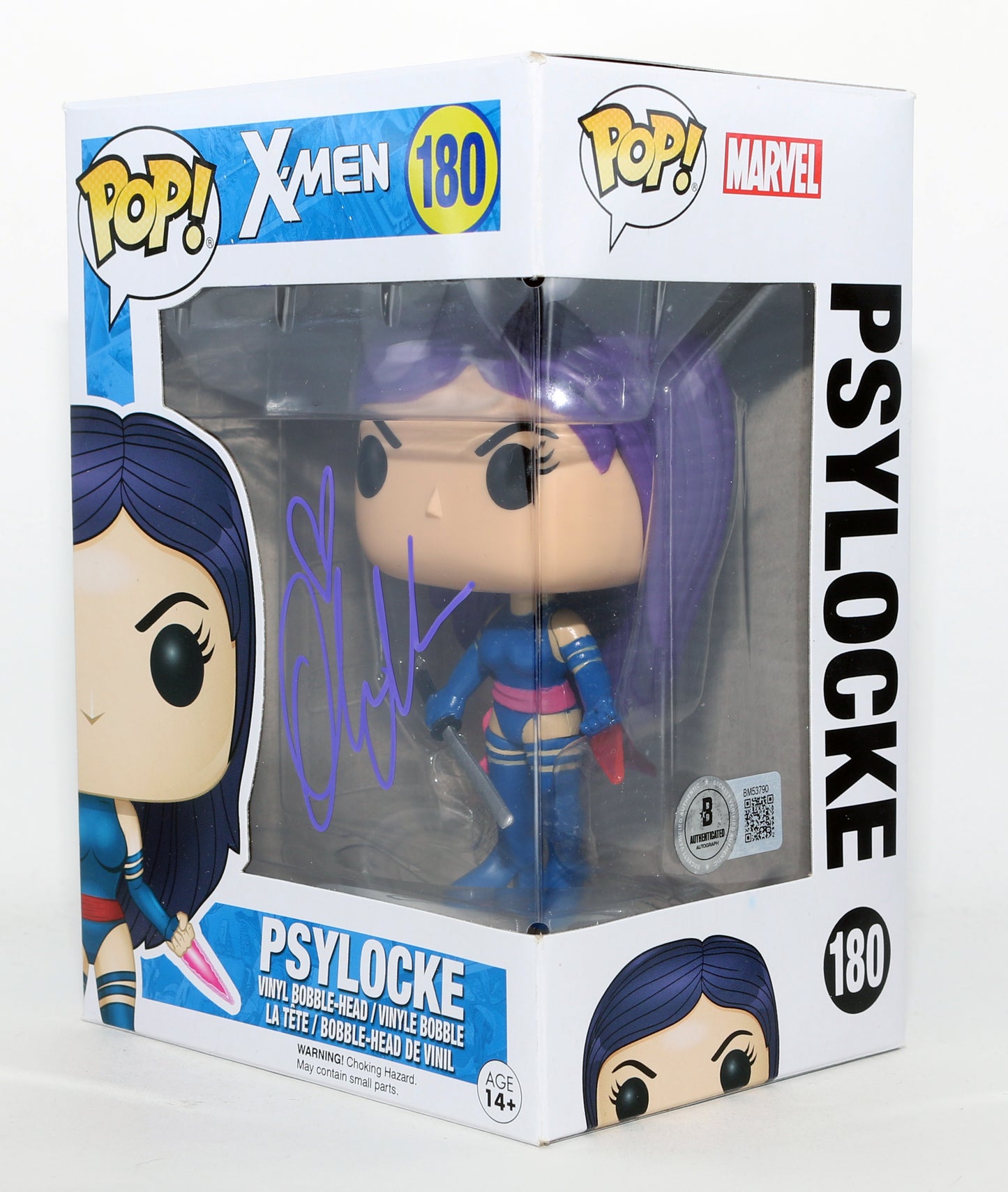 
                  
                    Olivia Munn as Psylocke in X-Men: Apocalypse (Beckett) Signed Funko POP! #180
                  
                