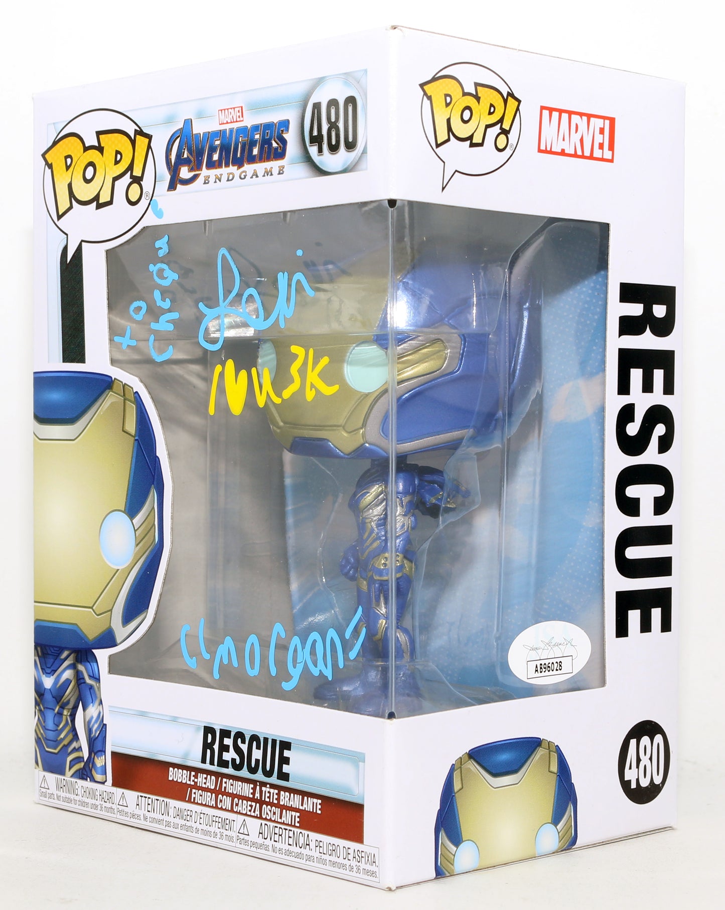 
                  
                    Lexi Rabe as Morgan in Avengers: Endgame (JSA) Signed Funko POP! #480 with Character Name & Quote
                  
                