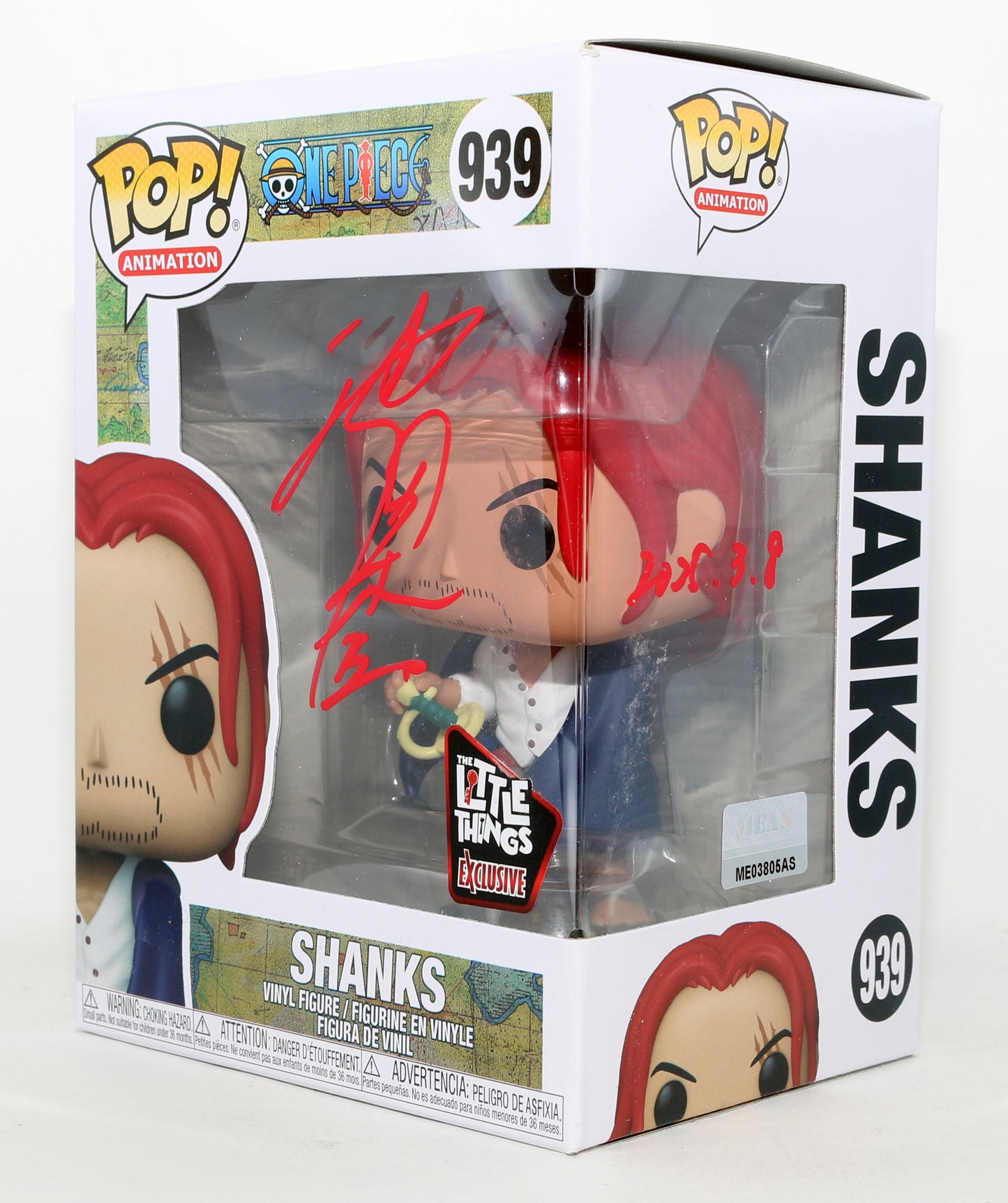 
                  
                    Shuichi Ikeda as Shanks in One Piece Little Things Exclusive Signed Funko POP! #939
                  
                