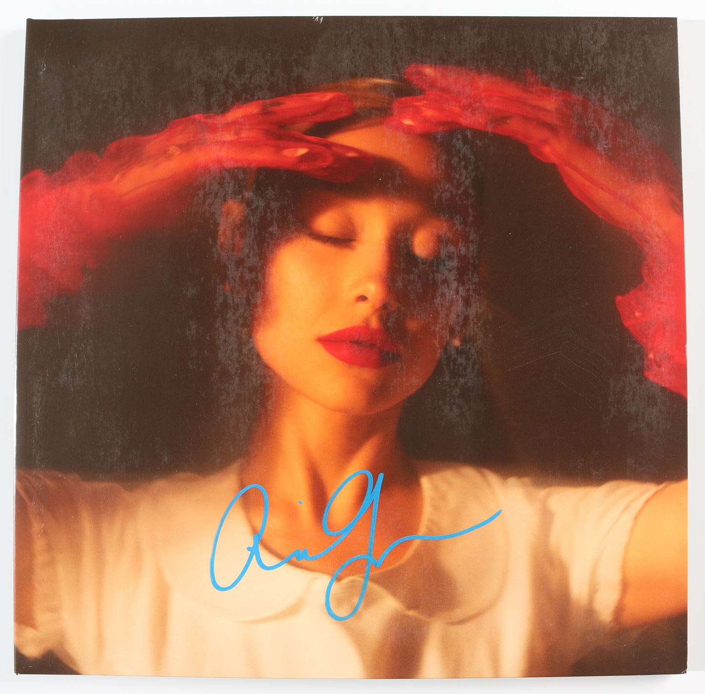 
                  
                    Eternal Sunshine LP 12" Vinyl Record Exclusive Cover 1 Translucent Ruby Red Record Signed by Ariana Grande
                  
                