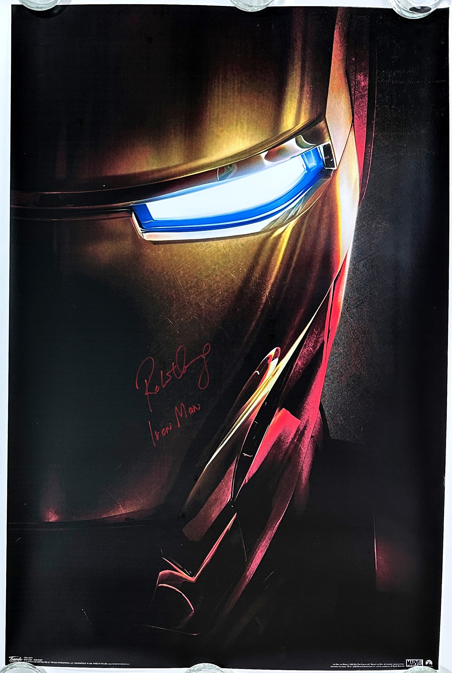 
                  
                    Iron Man Poster (SWAU) Signed by Robert Downey Jr. with Character Name
                  
                