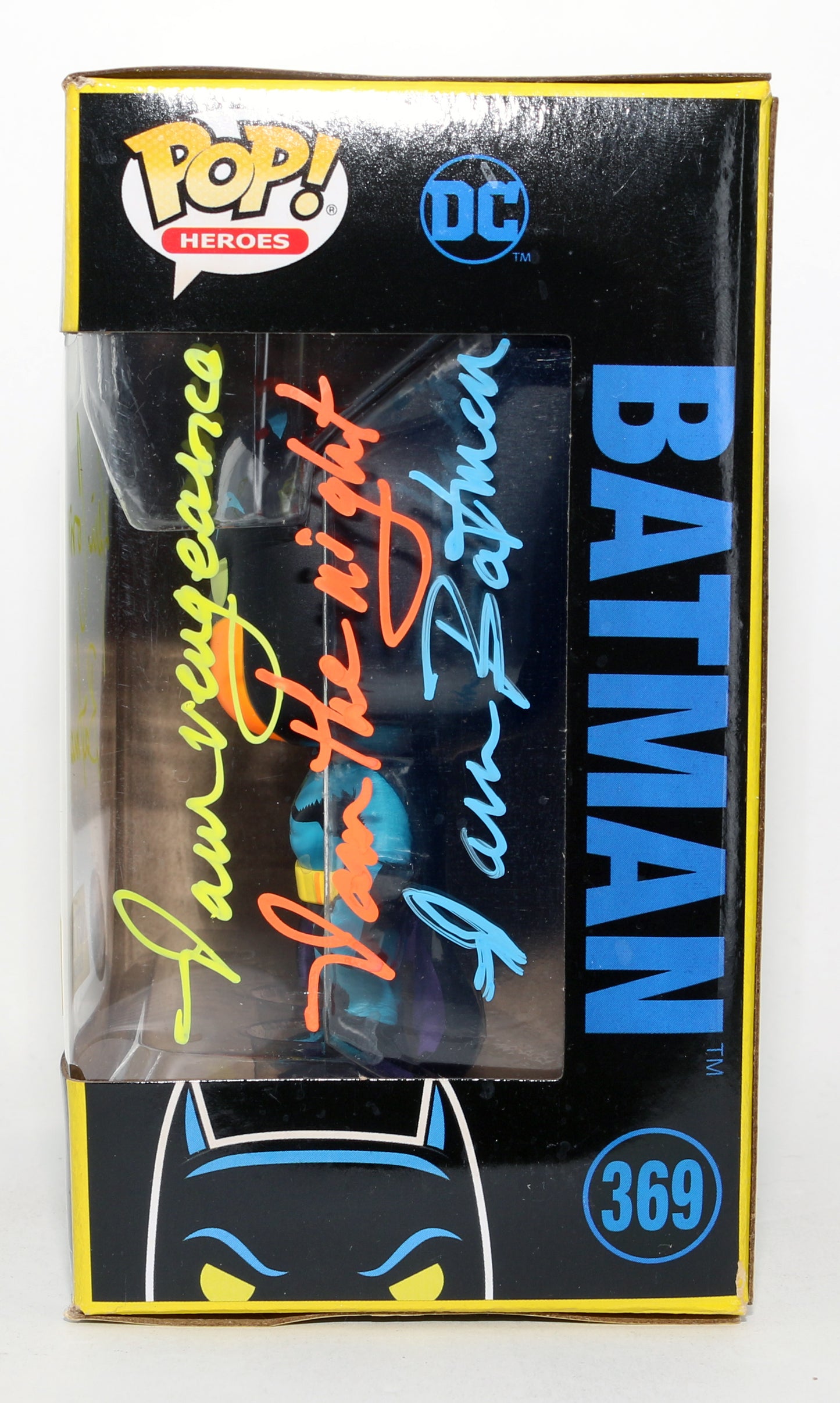
                  
                    Kevin Conroy as Batman in Batman: The Animated Series Blacklight Hot Topic Exclusive Signed Funko POP! #369 with Character Name & Quote
                  
                