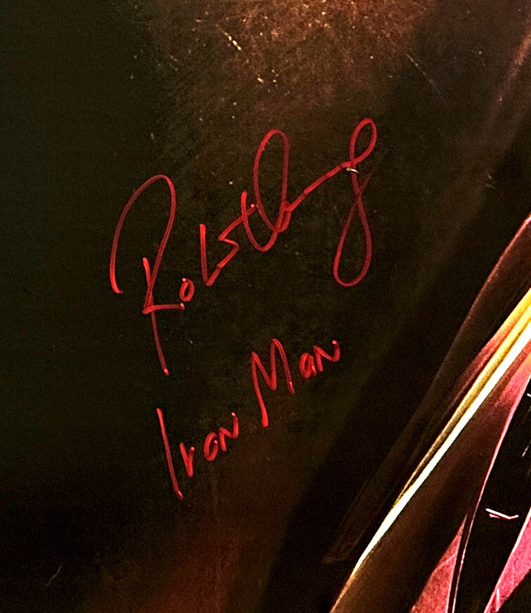 
                  
                    Iron Man Poster (SWAU) Signed by Robert Downey Jr. with Character Name
                  
                