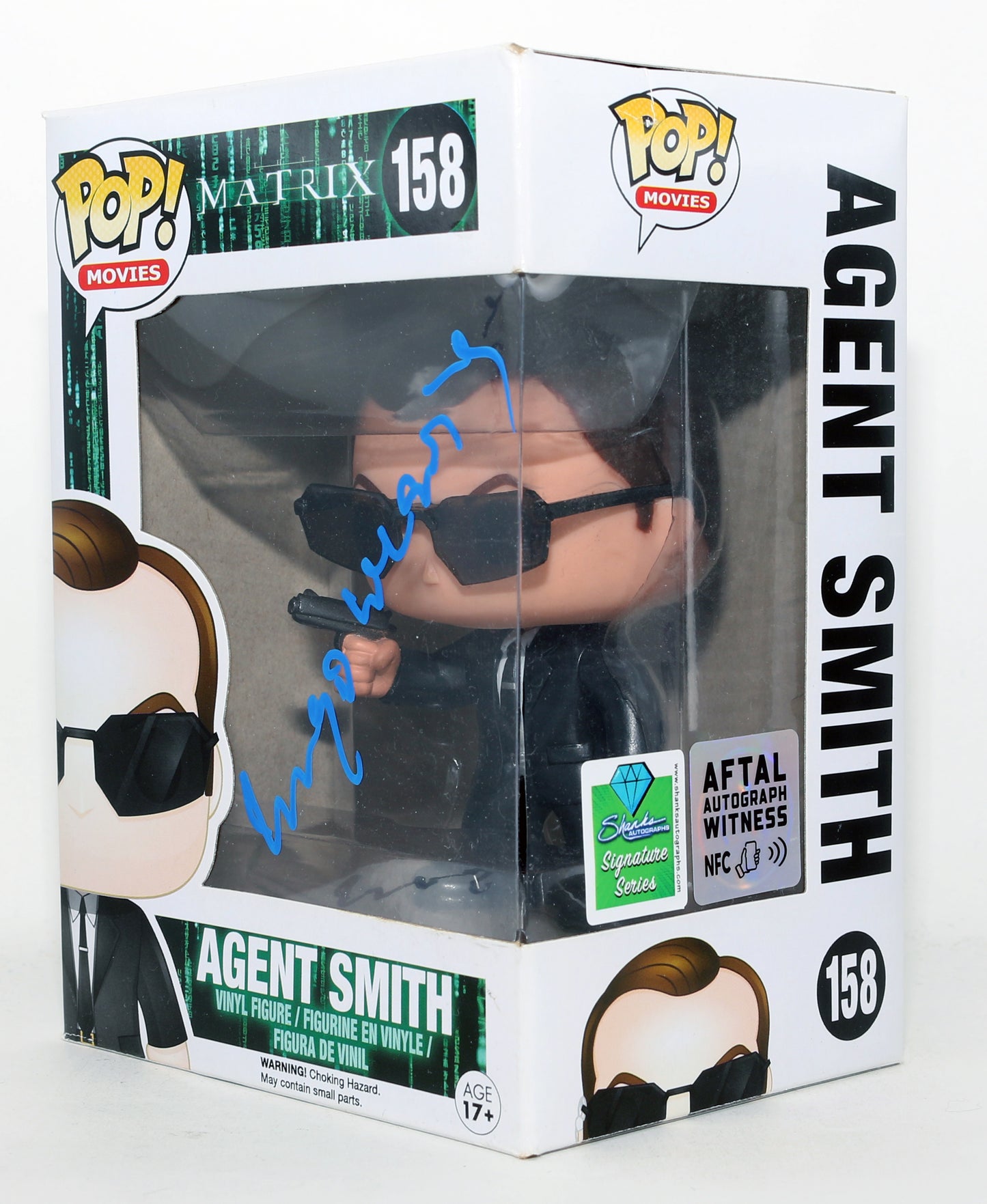 
                  
                    Hugo Weaving as Agent Smith in The Matrix Signed Funko POP! #158
                  
                