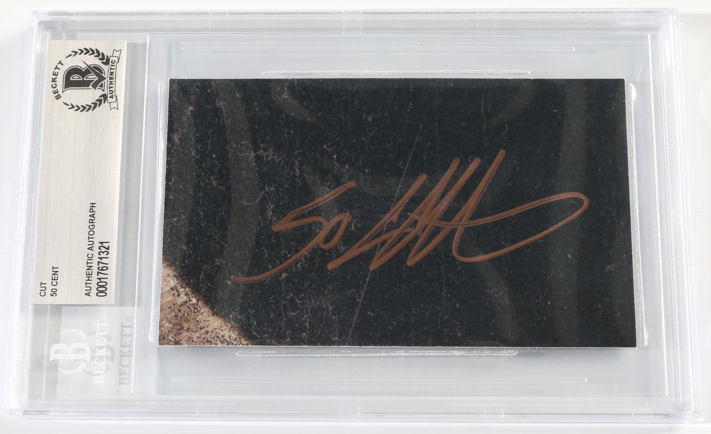 
                  
                    50 Cent Rapper (Beckett Encapsulated) Signed 3x5 Index Card
                  
                