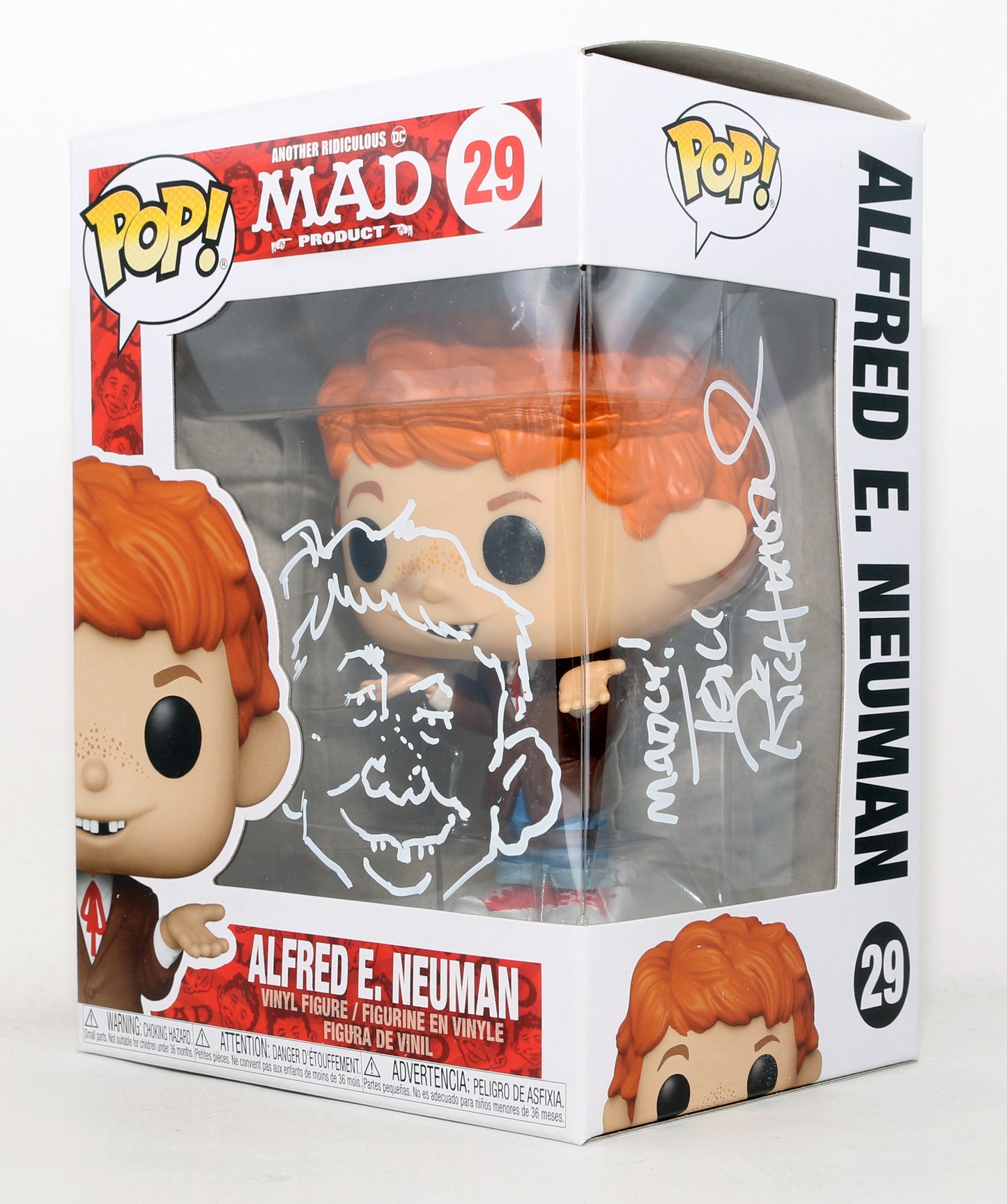 
                  
                    Tom Richmond Alfred E. Neuman Artist for Mad Magazine Signed Funko POP! #29 with Sketch Art
                  
                