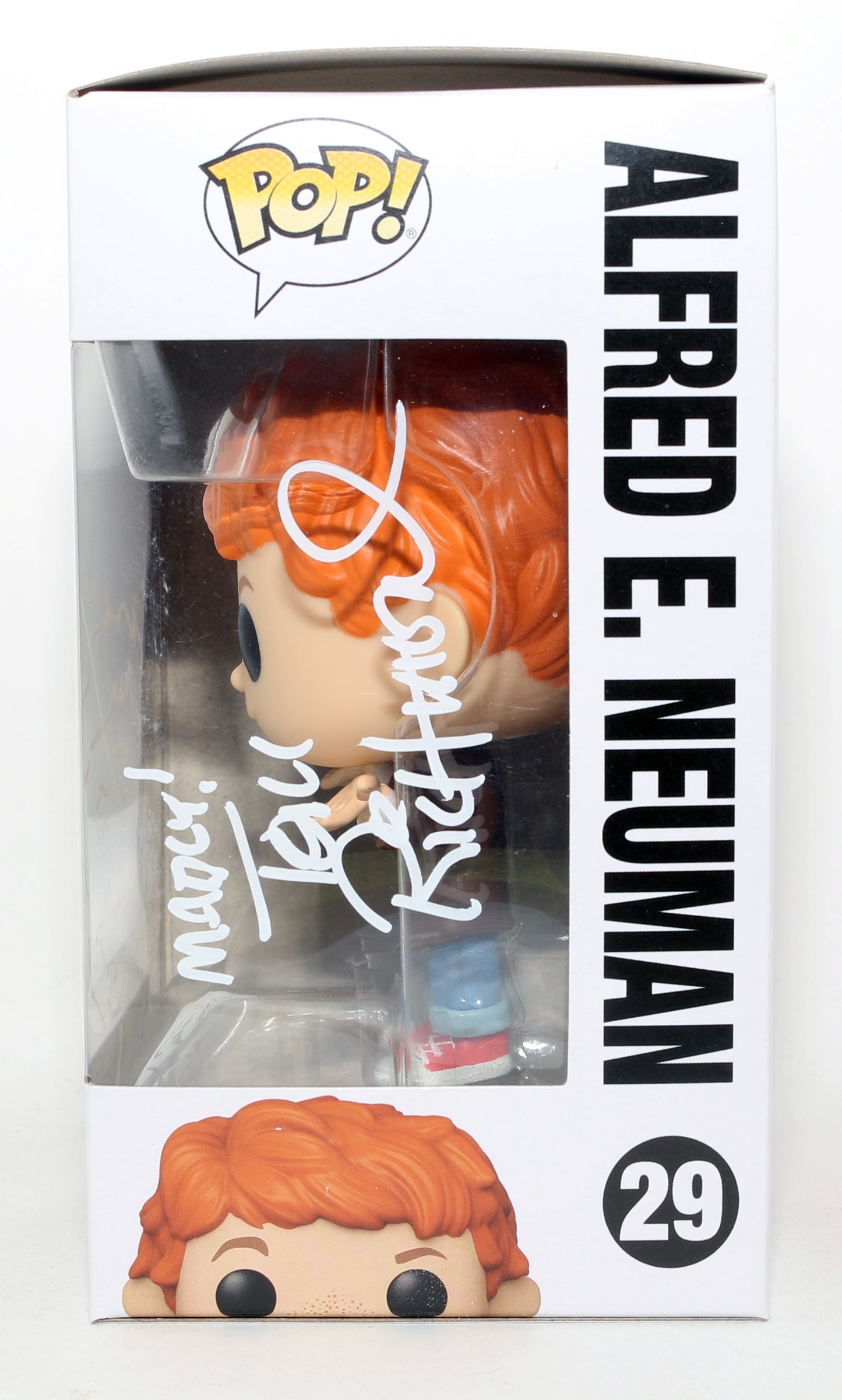 
                  
                    Tom Richmond Alfred E. Neuman Artist for Mad Magazine Signed Funko POP! #29 with Sketch Art
                  
                