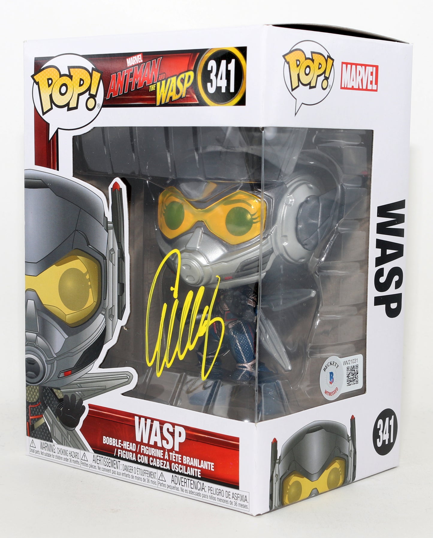 
                  
                    Evangeline Lilly as Hope Van Dyne / The Wasp in Ant-Man & The Wasp (Beckett) Signed Funko POP! #341
                  
                