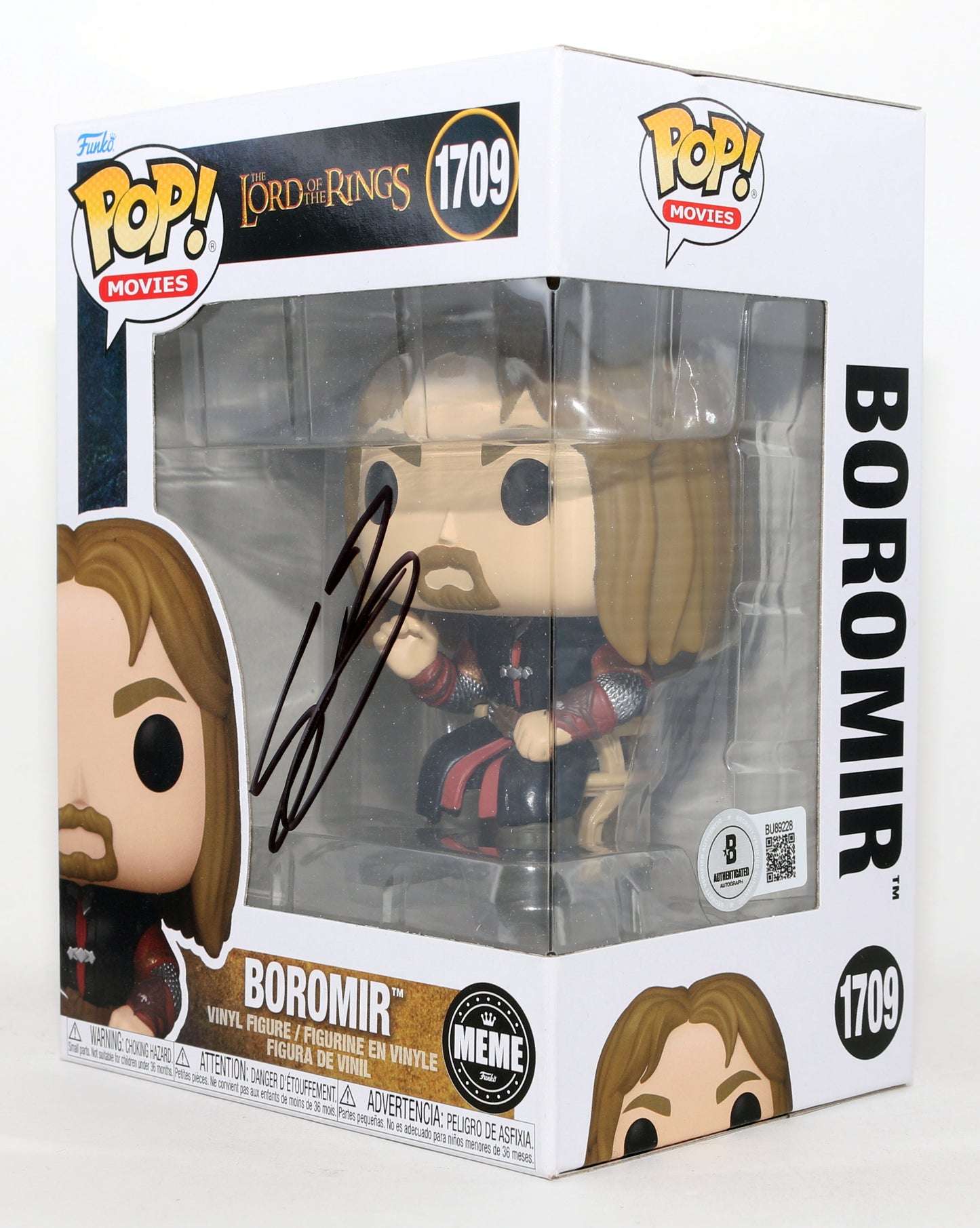 
                  
                    Sean Bean as Boromir in The Lord of the Rings: The Fellowship of the Ring (Beckett) Signed Funko POP! #1709
                  
                