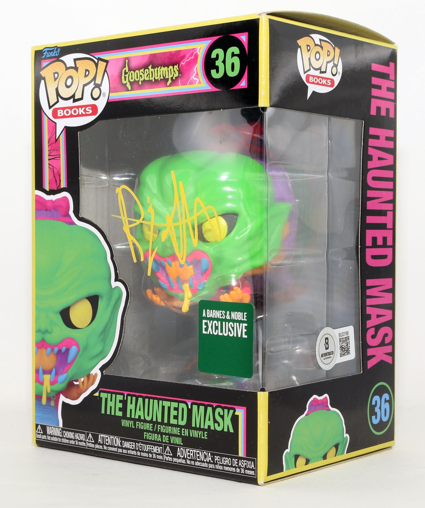 
                  
                    R.L. Stine Author of Goosebumps & Fear Street Book Series Blacklight Barnes & Noble Exclusive (Beckett) Signed Funko POP! #36
                  
                