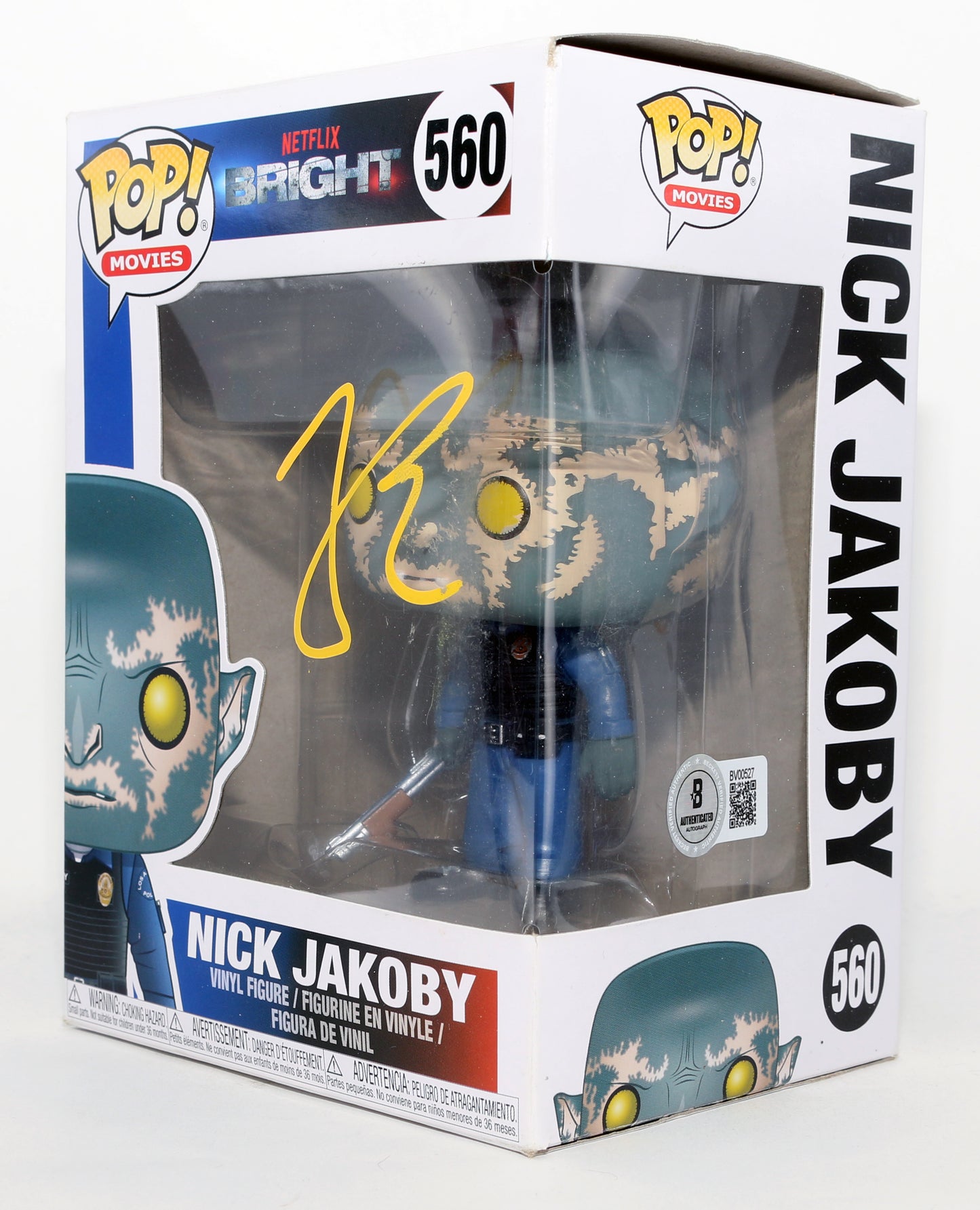 
                  
                    Joel Edgerton as Nick Jakoby in Bright (Beckett) Signed Funko POP! #560
                  
                