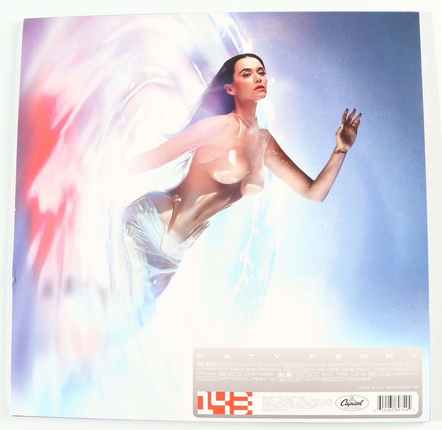 
                  
                    Katy Perry: 143 12" Vinyl Record Insert Signed by Katy Perry
                  
                