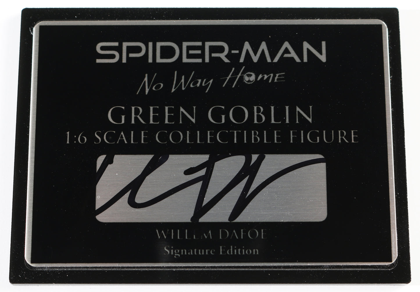 
                  
                    Willem Dafoe as Green Goblin in Spider-Man: No Way Home (SWAU) Signed 1:6 Scale Collectible Figure Plaque
                  
                