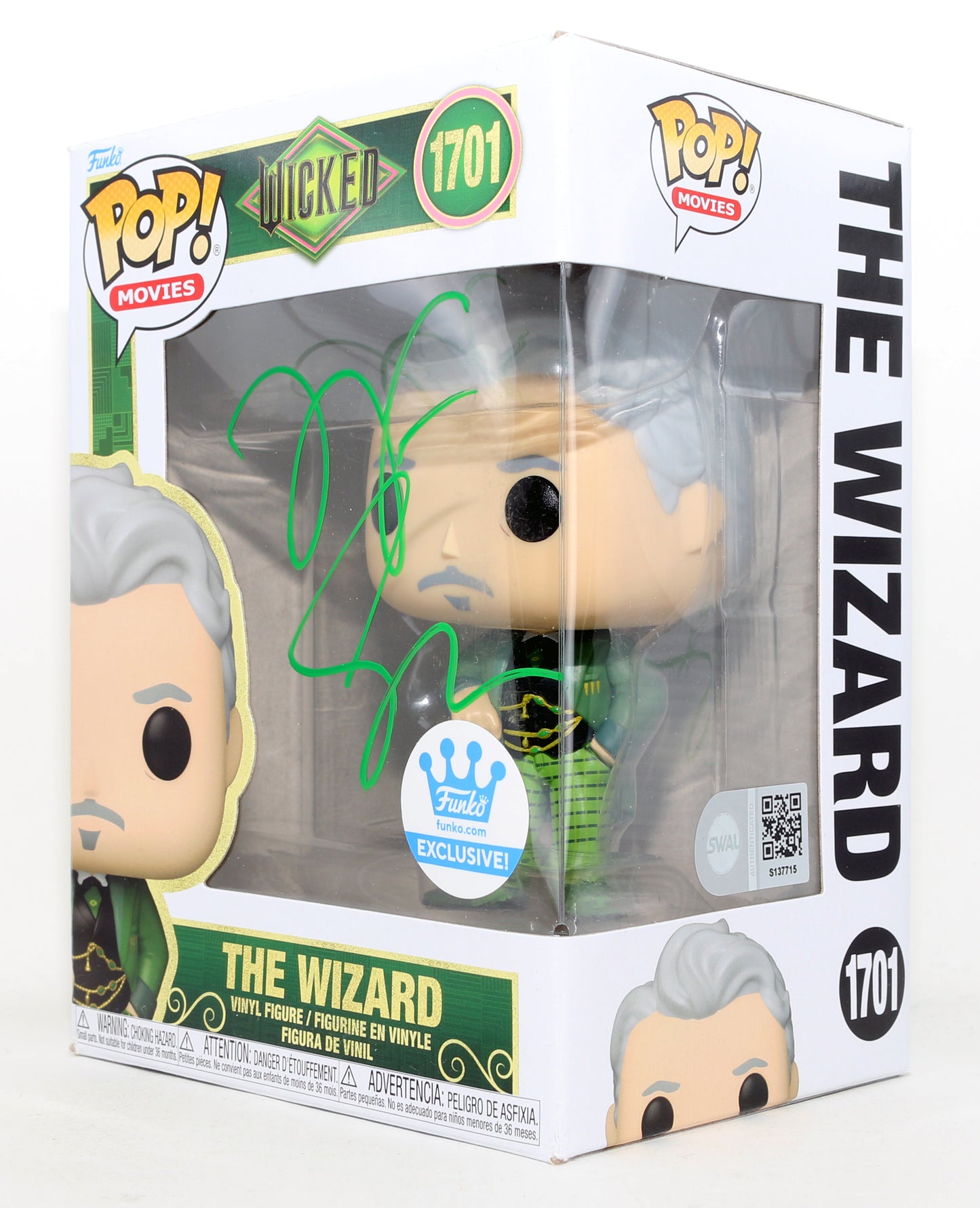 
                  
                    Jeff Goldblum as The Wizard in Wicked Store Exclusive (SWAU) Signed Funko POP! #1701
                  
                