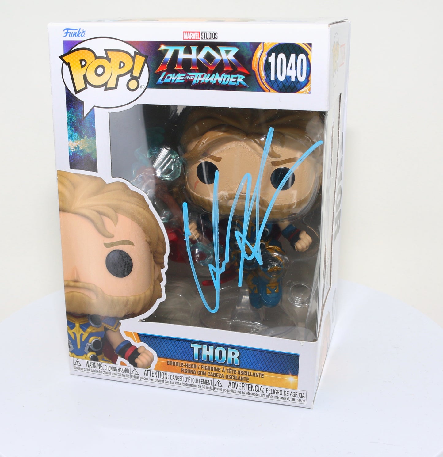 
                  
                    Chris Hemsworth as Thor in Thor: Love and Thunder (SWAU) Signed Funko POP!  #1040
                  
                