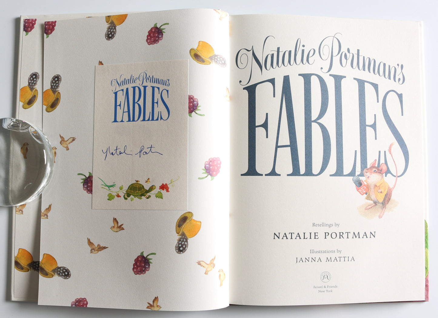 
                  
                    Natalie Portman's Fables Hardcover Children's Picture Book Signed by Natalie Portman
                  
                