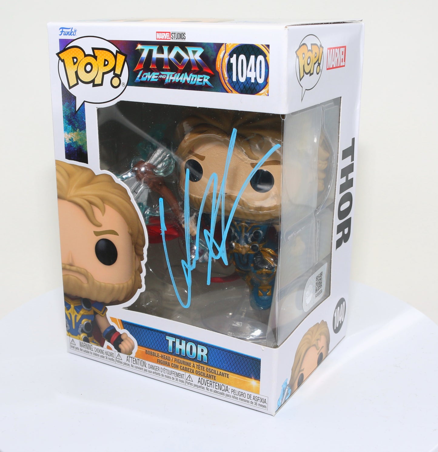 
                  
                    Chris Hemsworth as Thor in Thor: Love and Thunder (SWAU) Signed Funko POP!  #1040
                  
                