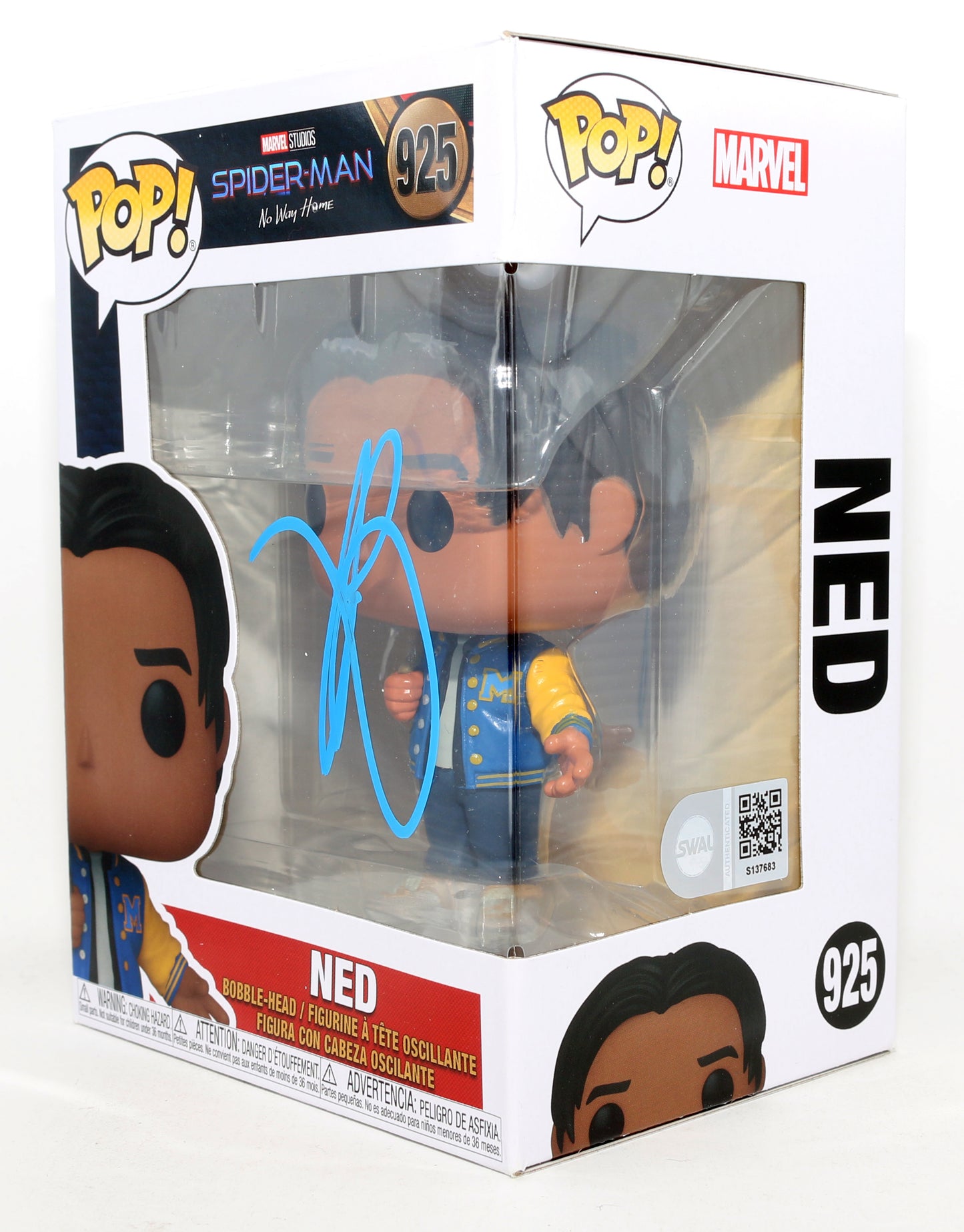 
                  
                    Jacob Batalon as Ned in Spider-Man: No Way Home (SWAU) Signed Funko POP! #925
                  
                