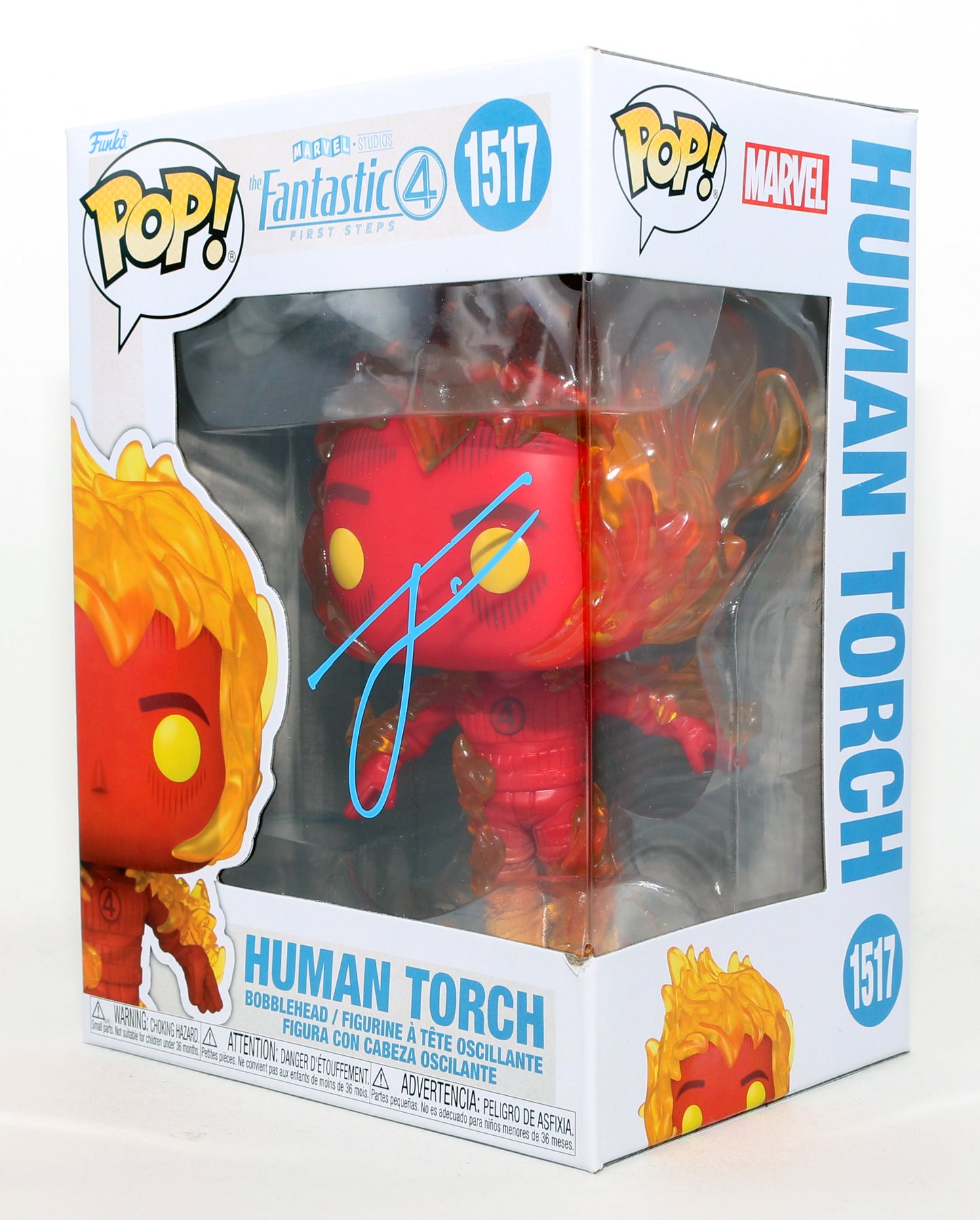
                  
                    Joseph Quinn as Johnny Storm / Human Torch in The Fantastic Four: First Steps Signed Funko POP! #1517
                  
                